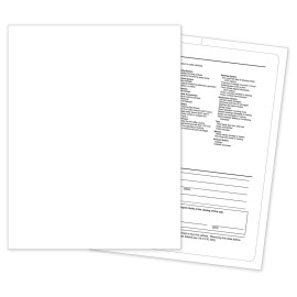 MBR Marketing, Inc. Outdoor Application Car Dealer Buyers Guide Window Stickers Blank (100 PACK)