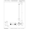 Westbrass Flat Head Toilet Kit with Cross Handles, 1/2" IPS