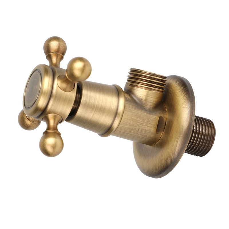 Brass Triangle Valve Water Control Valve Retro Tap Angle Valve