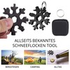 18-in-1 Snowflake Multitool - Universal Pocket Tool in Black -