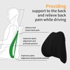 Car Lumbar Support Pillow, Memory Cotton Lumbar Pillow, Ergonomically Designed