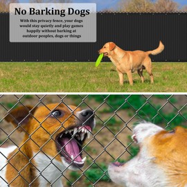 Keten 4X50FT Privacy Screen Fence, 170 GSM Heavy Duty Fencing Shade Cover with Brass Grommets, 90% Blockage Fence for Garden Yard Backyard