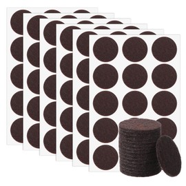 Molain Felt Furniture Pads, 80 PCS Felt Pads for Protecting Hardwood Floors, 1" Round Self Adhesive Felts Pads for Furniture Feet Floor Protectors, Protecting from Nicks Dents Scratches (Dark Brown)
