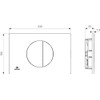 Ideal Standard Oleas Actuator Plate for ProSys Toilet Cisterns -