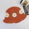 MONOJLY Summer Sunproof Crochet Bucket Hat Ladies Spring Commute Camping