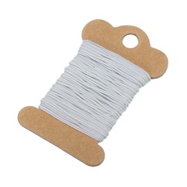 sourcing map Nylon String for Bracelets, 0.8mm Nylon Cord Satin String Beading Elastic String for Window Curtain Blind Bracelets Sewing Necklace Crafts, Gray