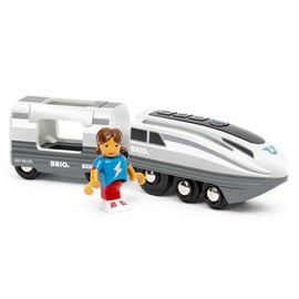 BRIO World 36003 Turbo Train | Dynamic Speed Boost Feature | Interactive Blue Light Indicators | Perfect Addition to Any Set | Suitable for Children Age 3 and Up