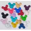 MajorCrafts® 50pcs Mixed Colours 14mm Flat Back Kawaii Resin Mouse