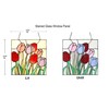 HomeBeauty PA0004 Stained Glass Hanging Panel-12 Wx12 H Window Suncatcher