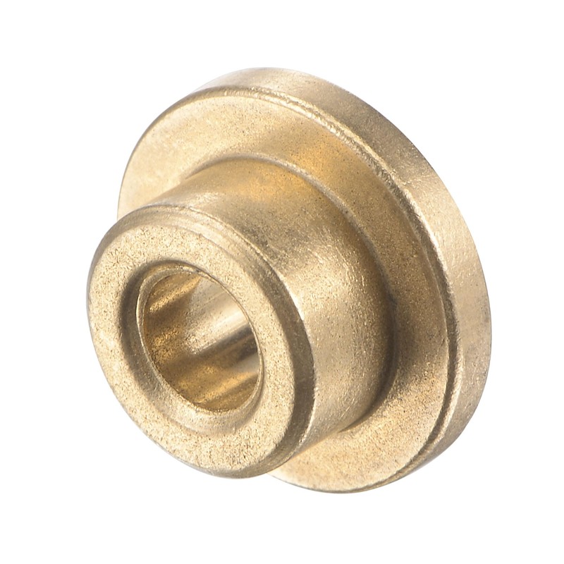 sourcing map Self-lubricating bushing flange sleeve bearings made of sintered