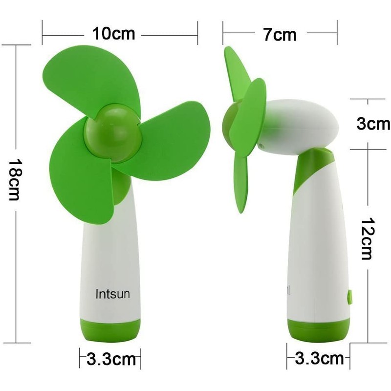 JDYYICZ Mini Handheld Fan Personal Fan Battery Soft Foam Blades