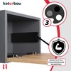 KOTARBAU Flap Fitting Bar Compartment Black 259 mm Construction Plastic