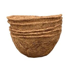 Selections Pack of 5 Coco Wall Basket Planter Liner (30cm)