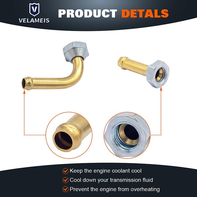 V VELAMEIS Engine Coolant Radiator Line Quick Connector for Nissan