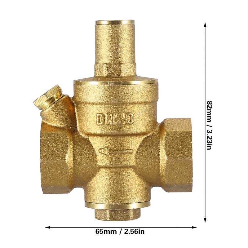 DN20 3/4" Adjustable Water Pressure Reducing Regulator Valve 1.6MPa
