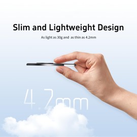 Honbobo Magnetic Mount for Insta360 Flow Pro/Insta360 Flow MagSafe Mount Adapter for iPhones 16/15/14/13/12 Series Phone Holder with Magnetic Ring for Android/iPhones Accessories for Insta360 Flow