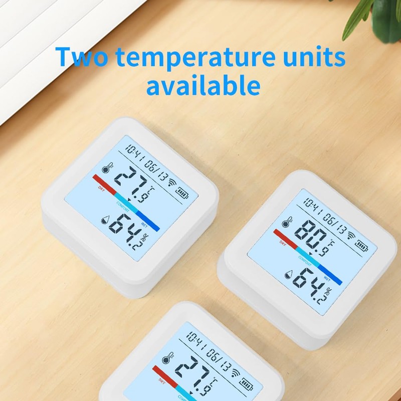 Smart WiFi Thermometer and Hygrometer – Temperature & Humidity Sensor