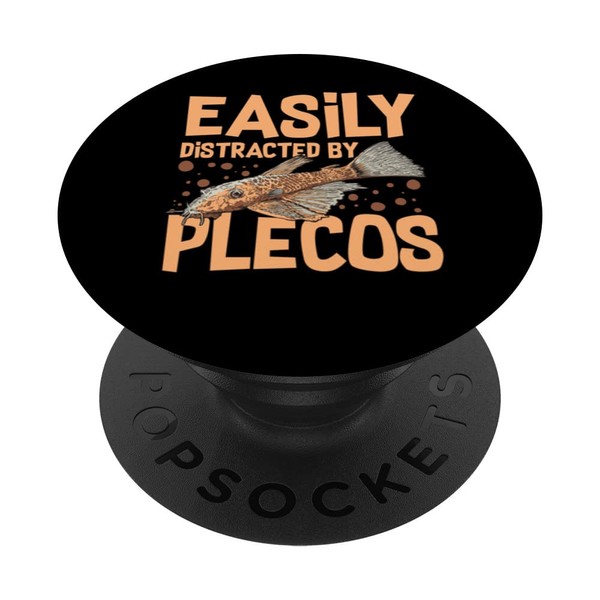 Plecostomus Pleco Fish Aquarium Food Tank Zebra Cave PopSockets with