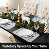 KIOEEE Clear Plastic Placemats Set of 6-Polypropylene Table Protector for