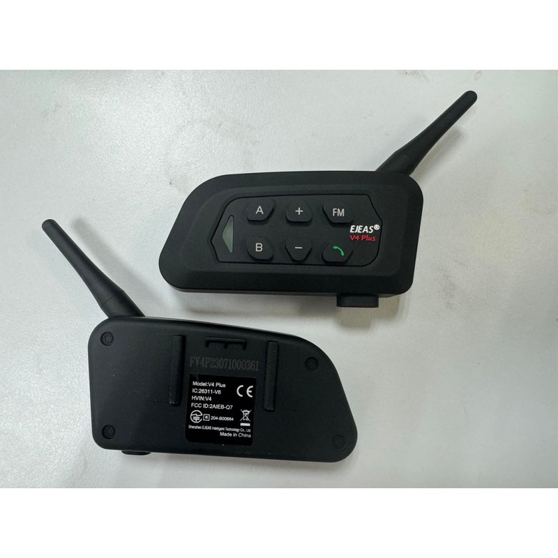 MIMIRACLE V4 Plus Motorcycle Helmet Bluetooth Intercom Headset, Up to