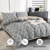 Moosfor Double Duvet Cover Set, Soft Microfiber Bed Cover and