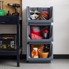IRIS USA Stackable Storage Bins Open Front, Medium - 3