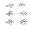 90pcs Metal Paper Clips Creatively Cute Paper Clips Small Portable
