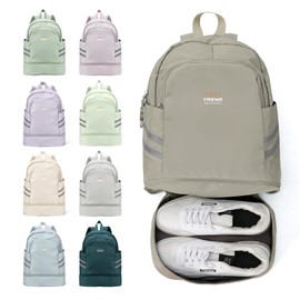 coofay Gym Backpack For Women Waterproof Backpack With Shoe Compartment Lightweight Travel Backpack Sports Backpacks Small Gym Bag