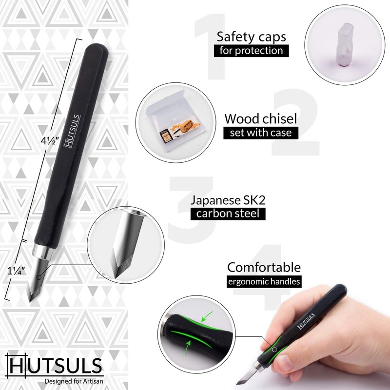 Hutsuls Wood Carving Tools Set - Easy to Use 12