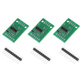 sourcing map 3pcs HX711 Weighing Sensor Dual-Channel 24 Bit Precision A/D, 20 x 33mm Module Weighing Pressure Sensor for DIY Electronic Kitchen Scale Kit