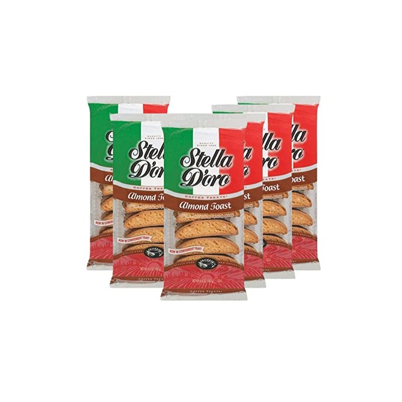 Stella D'oro, Almond Toast, 6.6oz Bag (Pack of 6) by