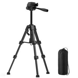 Hychika Construction Tripod for Cross Line Lasers and Leveling Devices, Tilting and Turning the Laser Spirit Level by 90°, 180° and 360° Vertical or Horizontal, with 1/4 Inch Thread, Fabric Bag