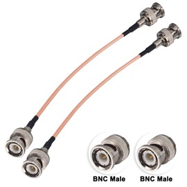 Boobrie RG316 Cable BNC Male to Male Cable 15 cm Coaxial Cable RG316 50Ohm BNC to BNC Male Cable HD-SDI Cable for CCTV DVR Video Signals Antenna Portable Amateur Radio Scanner