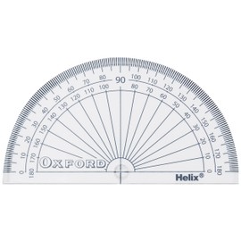 Helix Oxford 10cm 180 degree Protractor