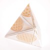 Luxury Handmade Crystal Flower of Life Triangle Pyramid Orgonite Original