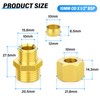 TAILONZ PNEUMATIC 2PCS Brass Compression Tube Pipe Fitting Connector, 10MM