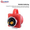 CNLINKO DH-24 2-Pin Industrial Waterproof Connectors, IP68 Circular Connectors, Carbide