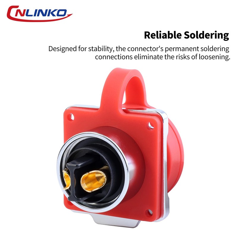 CNLINKO DH-24 2-Pin Industrial Waterproof Connectors, IP68 Circular Connectors, Carbide