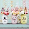 18 Pcs Easter Bunny Face Vinyl Decals - Bunny Faces