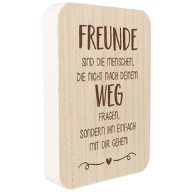 Spruchreif | Saying Board | Decorative Board with Saying | Wooden Stand with Saying | Decorative Stand with Lettering | Sign with Engraving | Gift Friends | Friendship Gifts | Gift Best Friend