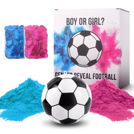Gender Reveal Football with Powder, Gender Reveal Football Exploded Blue or Pink Powder for Boys or Girls Surprise Gender Announcement (Pack of 1)