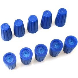 Longdex Waterproof Wire Connector 10PCS Blue Waterproof Weatherproof Twist-On Grease Caps Outdoor Electrical Wire Nuts