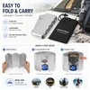 Camping Stove Windscreen for Outdoor Cooking – Foldable Aluminum Wind