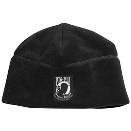 Mitchell Proffitt POW/MIA Embroidered Black Fleece Beanie