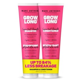 Marc Anthony Set de champú y acondicionador, Grow Long Biotin - Acondicionador profundo antiencrespamiento para puntas abiertas y roturas - Vitamina E