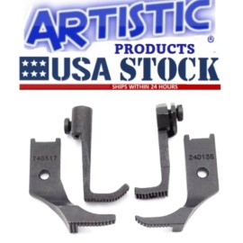 ARTISTIC ZIPPER WALKING FOOT Left & Right FEET JUKI 563,1541,1508 Singer 111W CONSEW 225