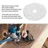 Dia 6.5 Router Base Plate, Acrylic Router Universal Base Plate