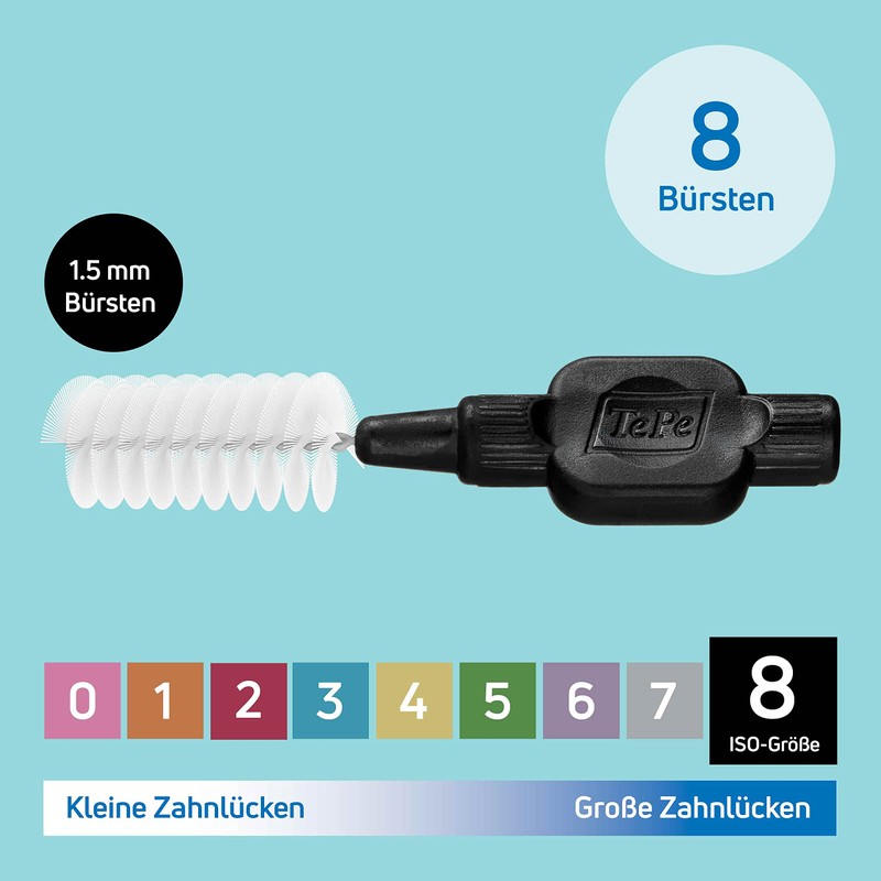 TePe Original Interdental Brushes Yellow 0.7 mm Pack of 8