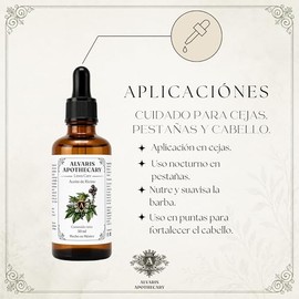 Aceite de Ricino con Vitamina E – Hidratación Profunda y Fortalecimiento, Estimula Crecimiento de Cabello, Cejas, Pestañas y Barba, Fórmula Ligera con