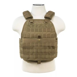 NcSTAR Heavy Duty Executive Tactical Plate Carrier MOLLE M-2XL Adjustable-Tan
